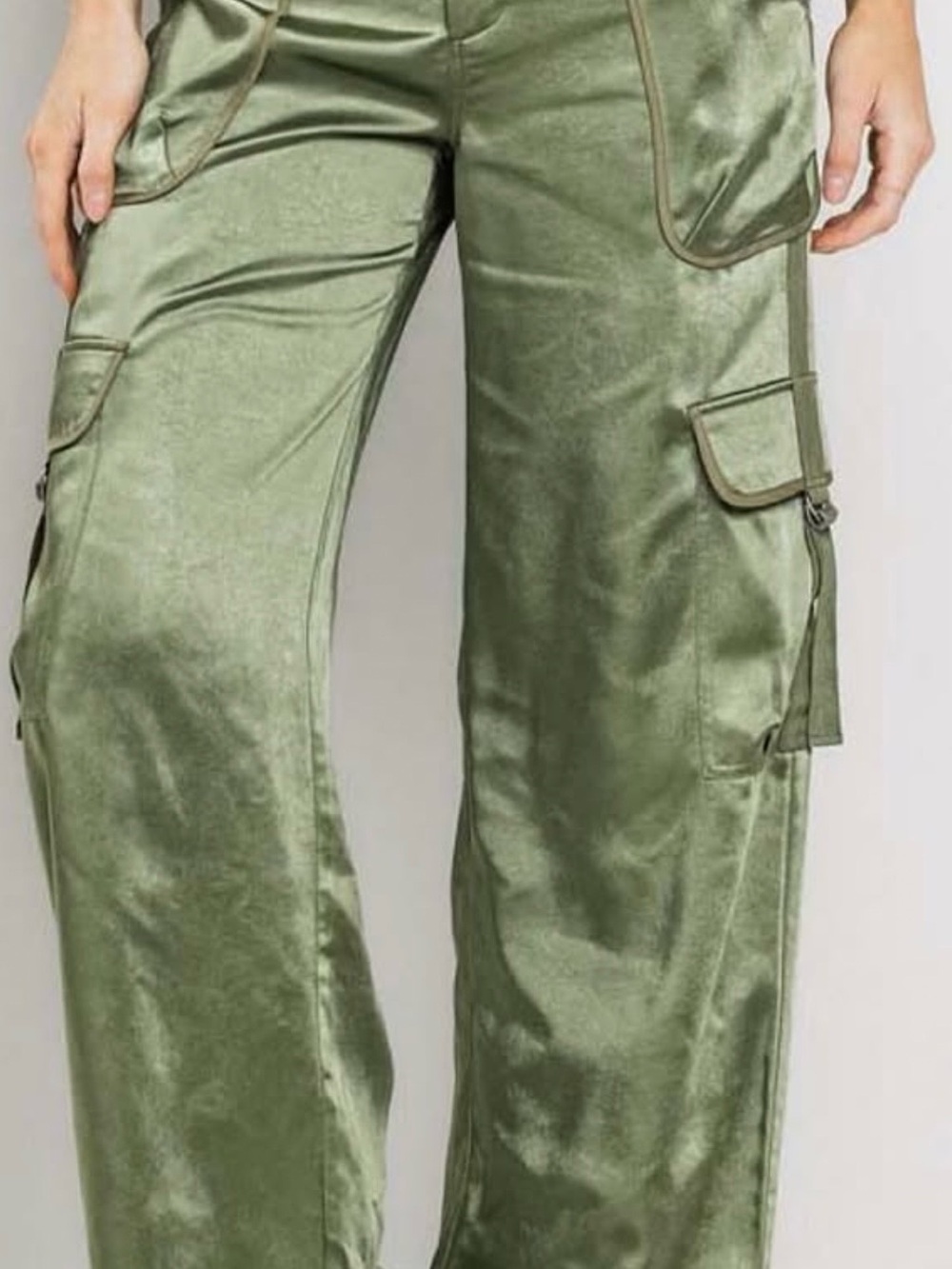 Cargo style Wide-Leg Pants